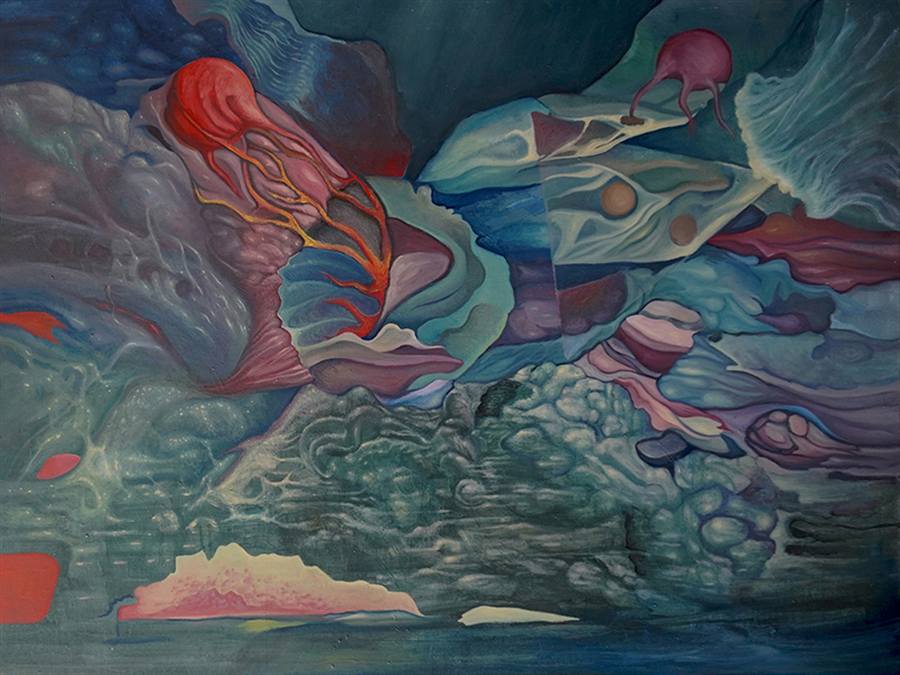 Paweł Batura oil painting Emergence of Structures at Phase Boundaries
